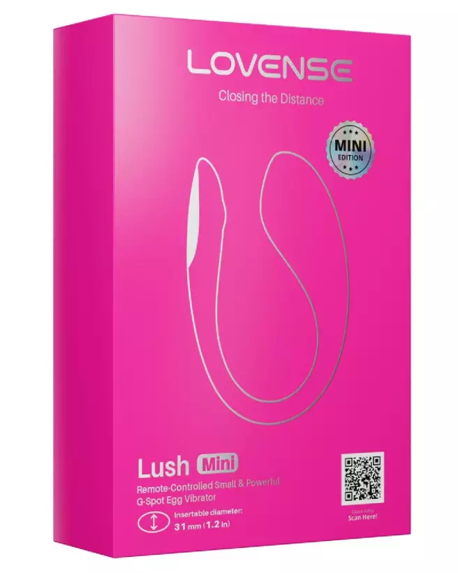 Image du Lush Mini de Lovense, vibromasseur point G connecté avec lumière LED-1