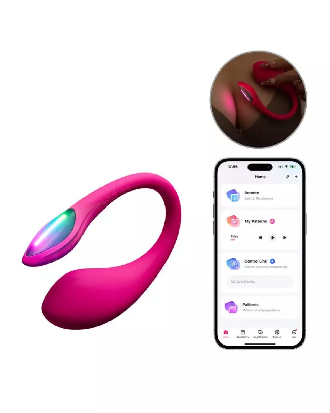 Image du Lush Mini de Lovense, vibromasseur point G connecté avec lumière LED-2