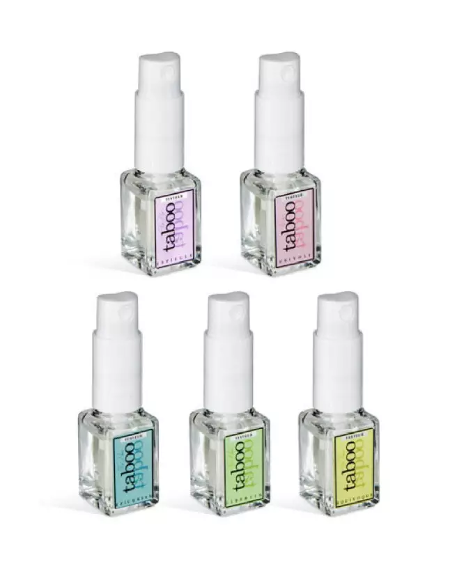 Lot de 5 Testeurs Taboo Parfum Ruf pour attirance et séduction-1