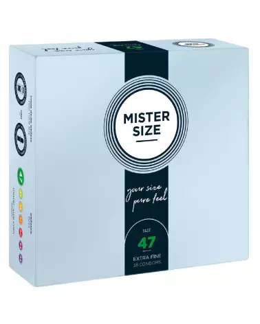 Pack de préservatifs Mister Size 47mm pour confort et sécurité optimale-1