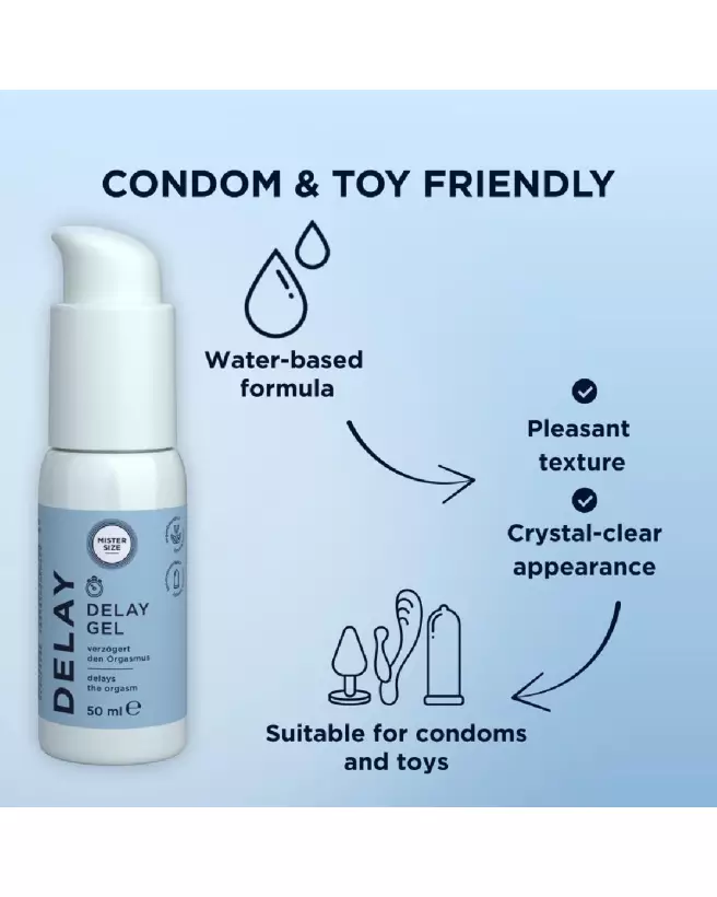 Gel retardateur Mister Size 50 ml pour contrôle et prolongation d'éjaculation-6
