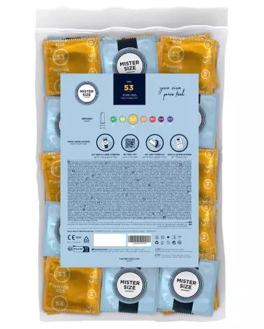 Image de préservatifs Mister Size 53mm pack de 100 - Confort et Protection Optimale-2