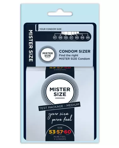 Kit Testeur Medium Mister Size avec préservatifs de différentes tailles pour confort sûr et adapté-1
