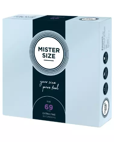 Image des préservatifs Mister Size 69mm pack de 36 pour confort et sécurité optimale-2