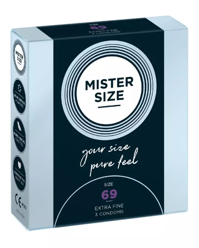 Image préservatifs Mister Size 69mm confort optimal grande taille-1