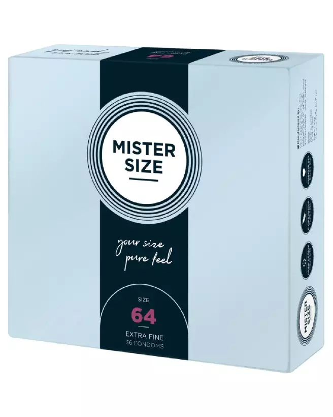 Image de préservatifs Mister Size 64mm ultra-fins et transparents-2