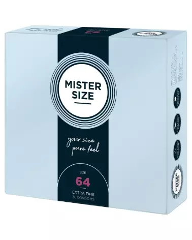 Image de préservatifs Mister Size 64mm ultra-fins et transparents-2