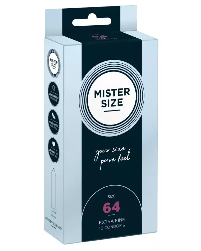 Image de préservatifs Mister Size 64mm pour confort et sécurité optimale-1