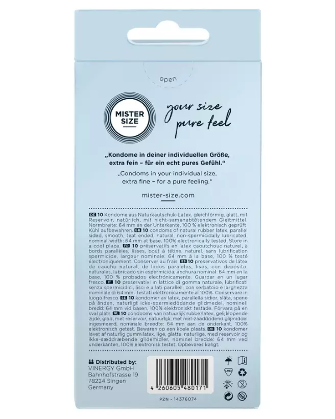 Image de préservatifs Mister Size 64mm pour confort et sécurité optimale-3