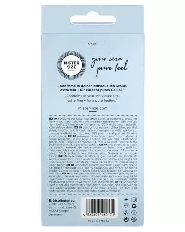 Image de préservatifs Mister Size 64mm pour confort et sécurité optimale-3