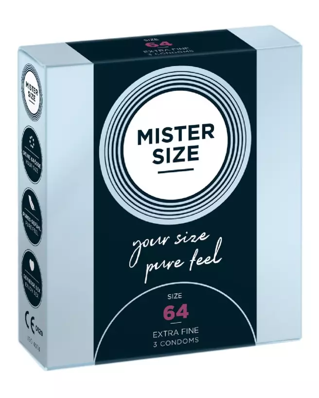 Image des préservatifs Mister Size 64mm assurant confort et sécurité optimale-1
