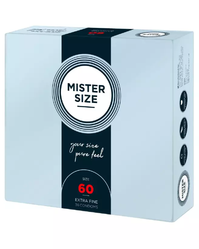 Photo de préservatifs Mister Size 60mm pack de 36 pour confort et sécurité optimale-2