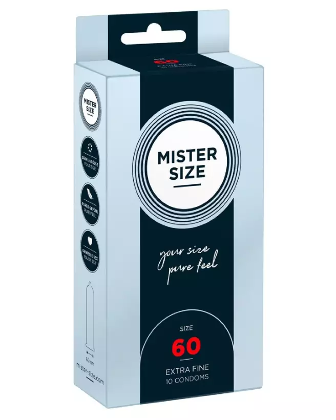 Préservatif Mister Size 60mm pour confort et sécurité optimale-1