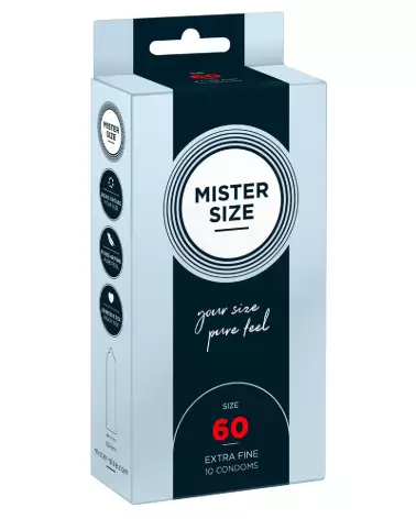 Préservatif Mister Size 60mm pour confort et sécurité optimale-1