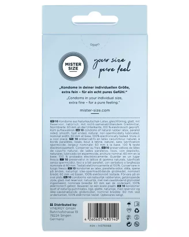Préservatif Mister Size 60mm pour confort et sécurité optimale-3