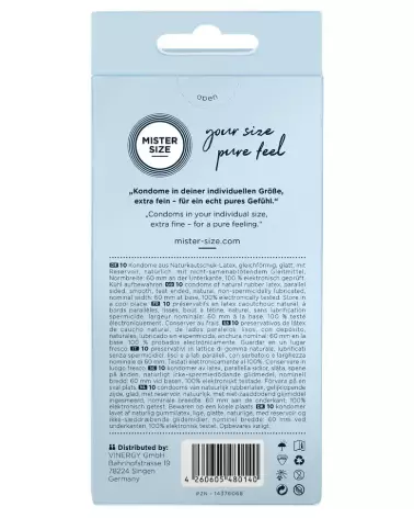 Préservatif Mister Size 60mm pour confort et sécurité optimale-3