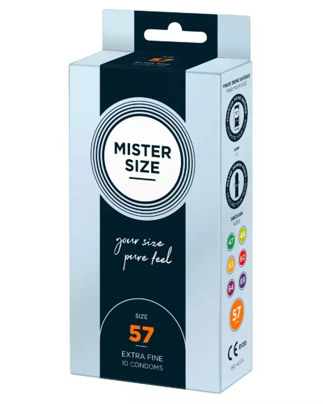 Image préservatifs Mister Size 57mm ajustement parfait confort optimal-2