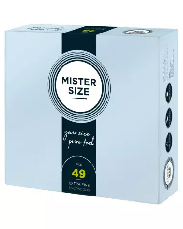 Image du pack de 36 préservatifs Mister Size 49mm pour confort et sécurité optimale-2