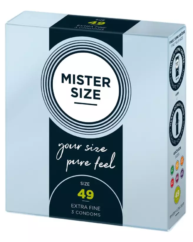 Image préservatifs Mister Size 49mm pack de 3 - Confort et Sécurité-2