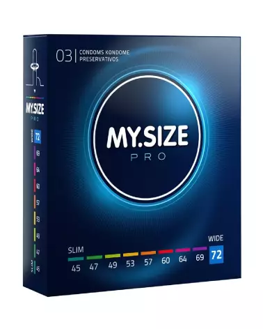 Image de préservatifs MY.SIZE PRO 72mm pour confort et sécurité optimale-1