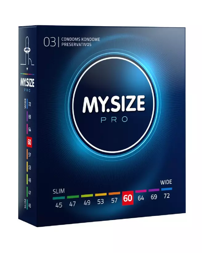 Image préservatifs My.Size Pro 60mm pour confort et sécurité optimale-1