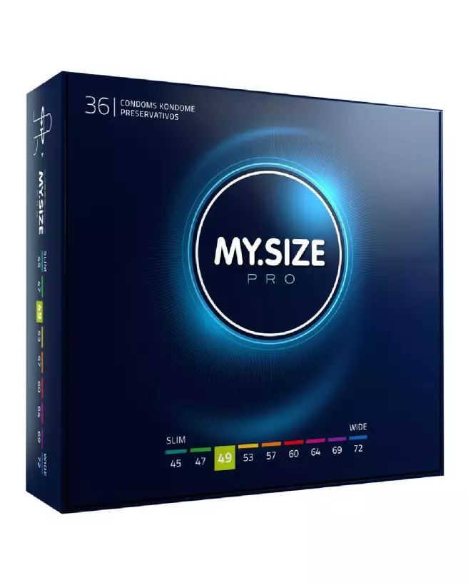 Image des préservatifs MY.SIZE PRO 49mm en latex Vytex hypoallergénique-1
