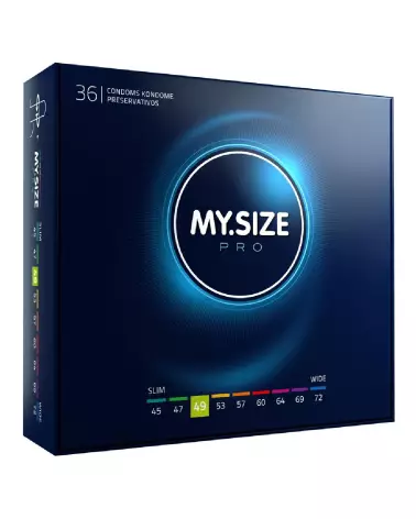 Image des préservatifs MY.SIZE PRO 49mm en latex Vytex hypoallergénique-1