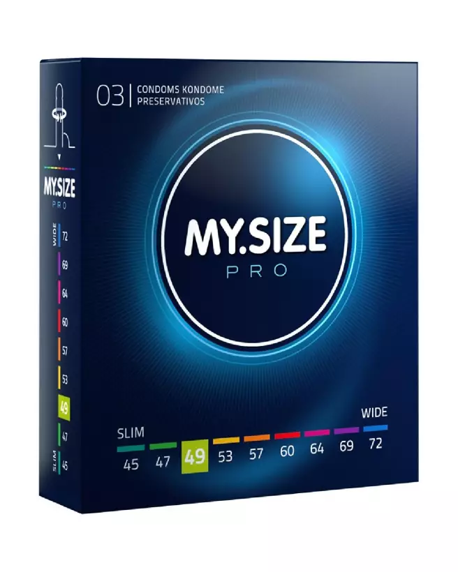 Préservatif MY.SIZE PRO 49mm pour confort et sécurité optimale-1