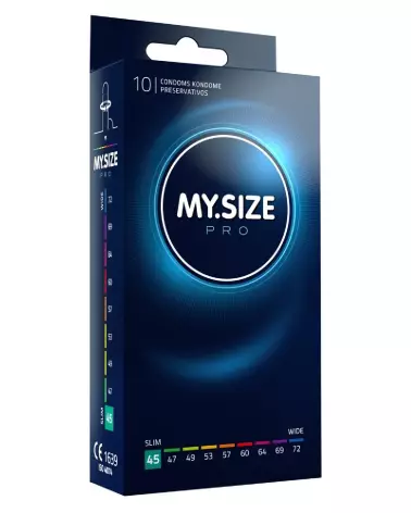 Image des préservatifs MY.SIZE Pro 45mm en latex Vytex, hypoallergéniques et végans-1