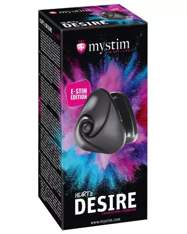 Image du Mystim Heart's Desire eStim Layon Vibrator pour stimulation intime avancée-1