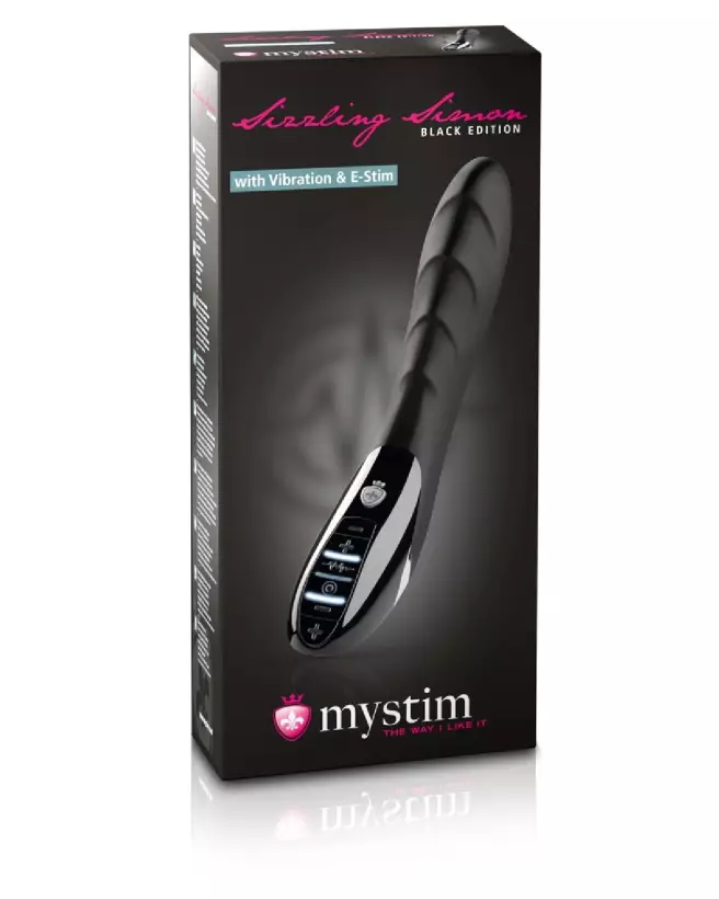 Image du Sizzling Simon Black Edition par Mystim, électrostimulation avancée pour plaisir intense-1