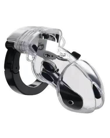 Image de la cage de chasteté Pubic Enemy No 1 Transparent par Mystim pour electro-stimulation-2
