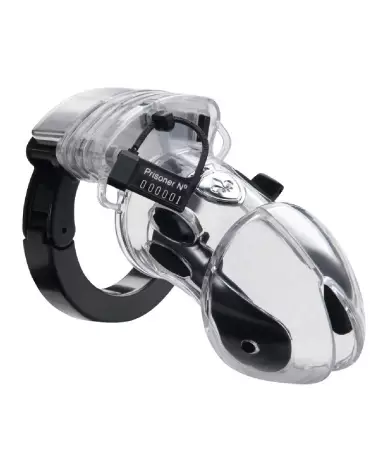 Image de la cage de chasteté Pubic Enemy No 1 Transparent par Mystim pour electro-stimulation-3