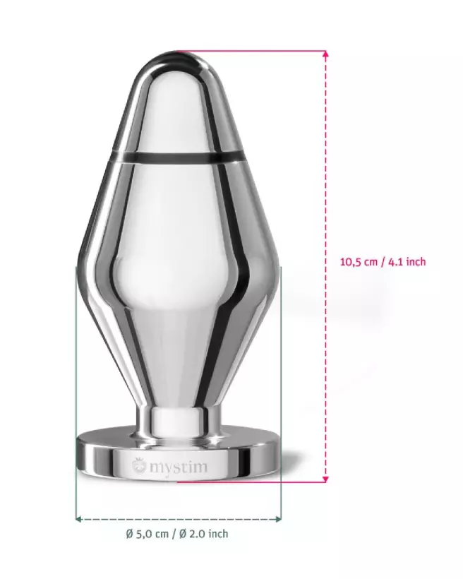Image de John Butt Plug Large Mystim pour electro-stimulation avancée-5