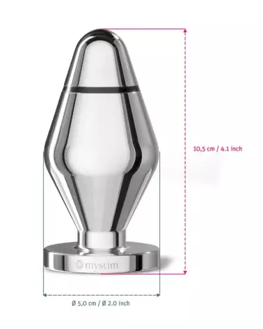 Image de John Butt Plug Large Mystim pour electro-stimulation avancée-5