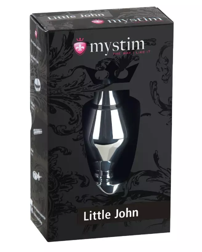 Image du plug anal Mystim Little John Small pour électrostimulation, idéal pour débutants en stimulation anale électri-1