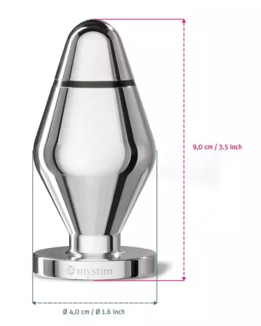Image du plug anal Mystim Little John Small pour électrostimulation, idéal pour débutants en stimulation anale électri-5