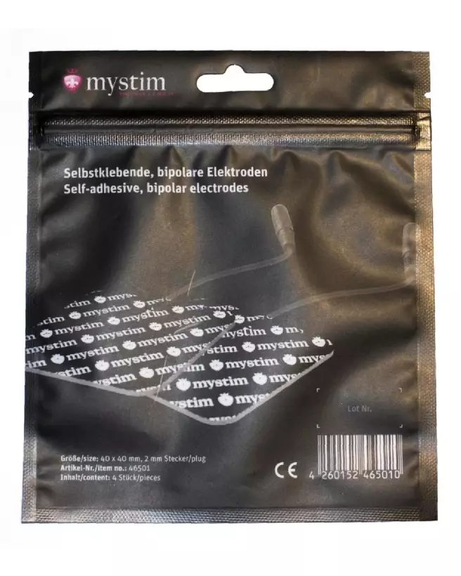 Image des électrodes autocollantes Mystim pour électrostimulation, haute adhérence et qualité supérieure-1