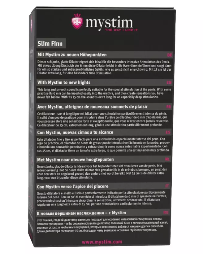 Image du Slim Finn Dilator de Mystim pour électro-stimulation-3