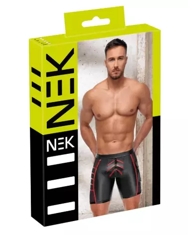 Boxers NEK Homme Noir Rouge Taille L Confort Sport Style-1