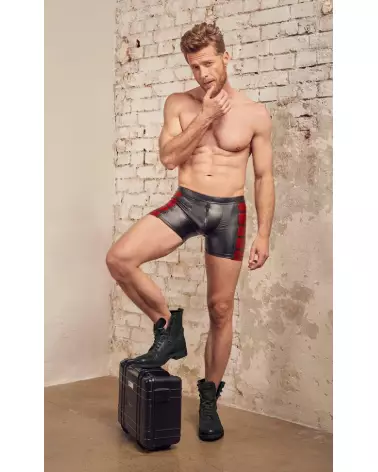 Boxers NEK noir et rouge taille XL pour homme, style élégant et confortable-4