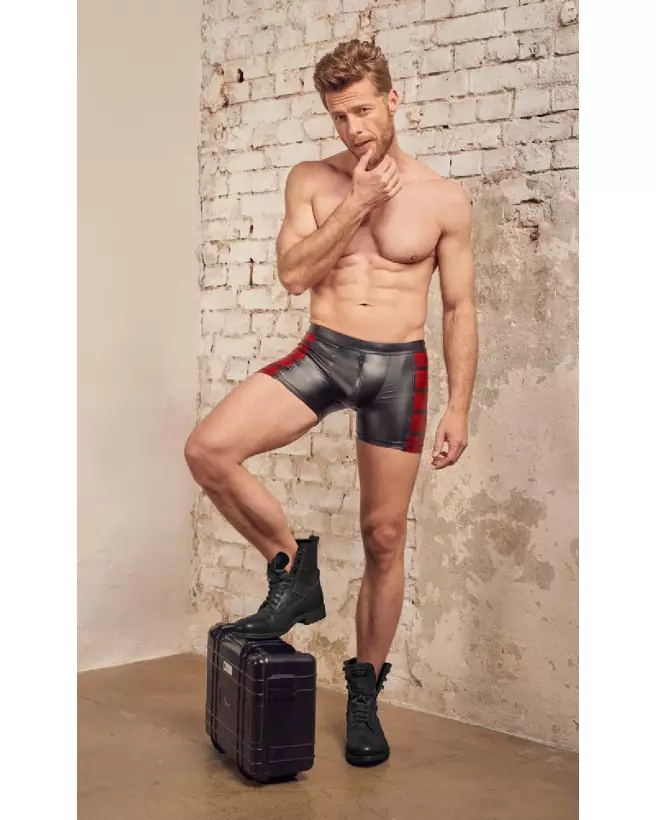 Boxers NEK noir rouge taille M pour hommes, style et confort optimal-4