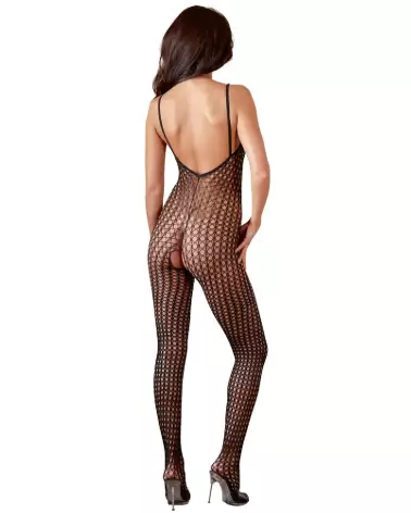 Catsuit noir élégant NO:XQSE taille XL/XXL en bodystocking-3