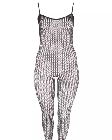 Catsuit noir élégant NO:XQSE taille XL/XXL en bodystocking-4