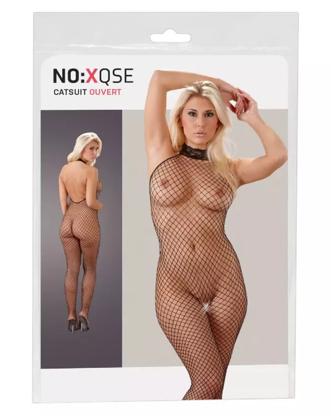 Photo du Net Catsuit noir M/L par NO:XQSE, bodystocking élégant et séduisant-1