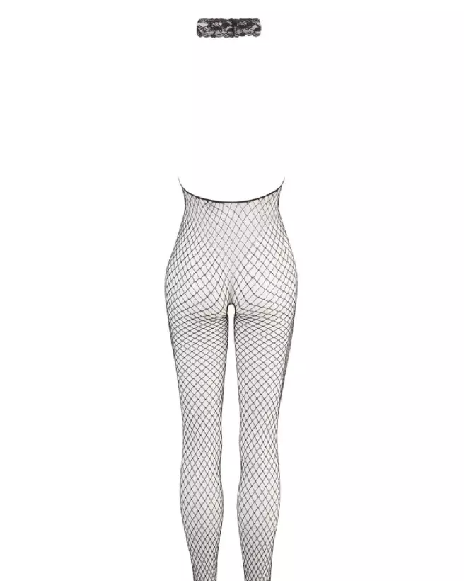 Net Catsuit Black S/M de NO:XQSE en résille élégant et sexy-6