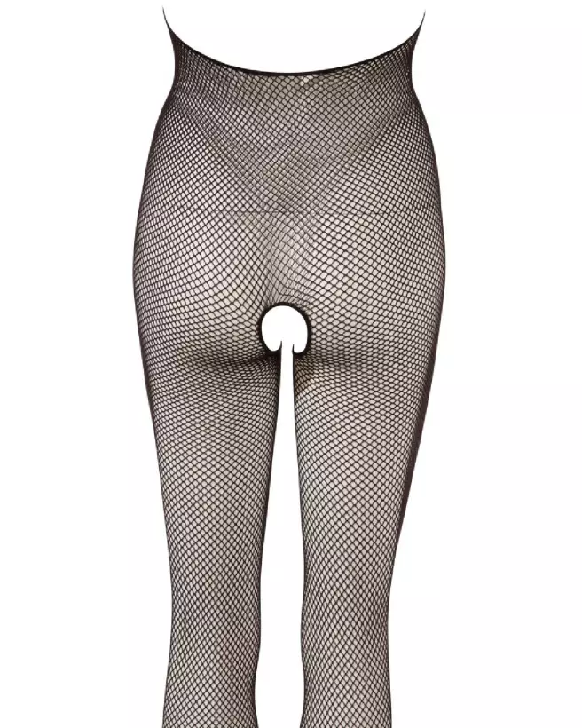 Catsuit noir en résille NO:XQSE taille S-L, séduisant et confortable-7