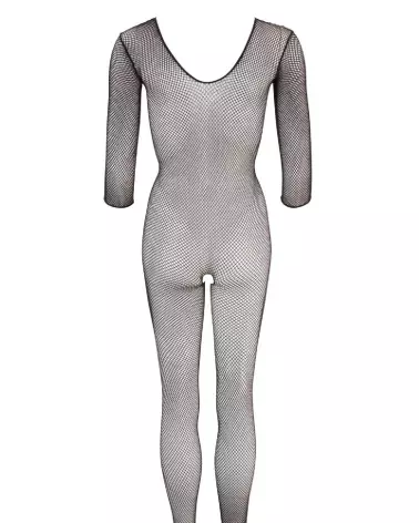 Net Catsuit noir en résille taille S-L par NO:XQSE, lingerie sensuelle et élégante-5