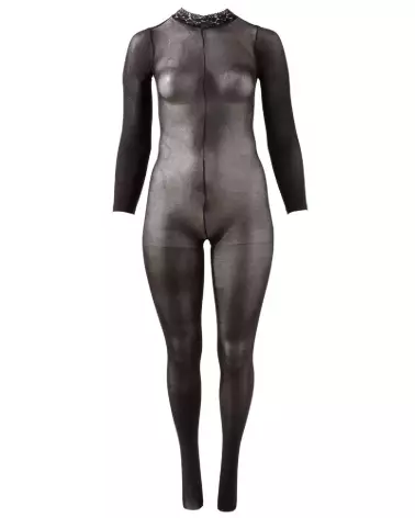 Catsuit ouvert NO:XQSE taille XL-XXL en noir, lingerie sexy et confortable-6