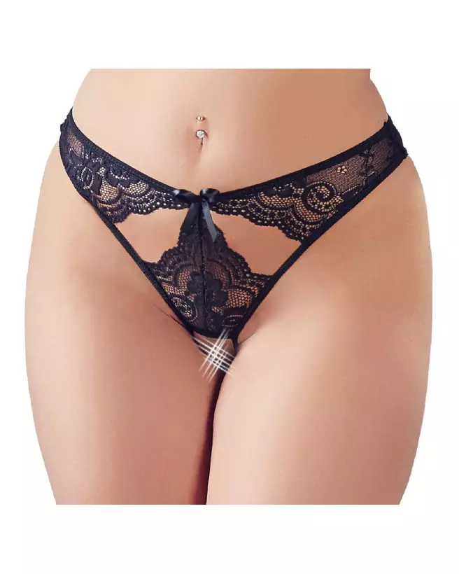 Crotchless Briefs Noir Taille S de NO:XQSE en lingerie érotique-2